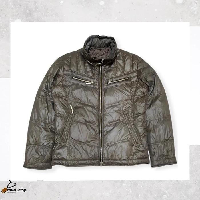 Trucker Puffer Jacket A.S.M ATELIER SAB MEN Classic Green Brown Colour