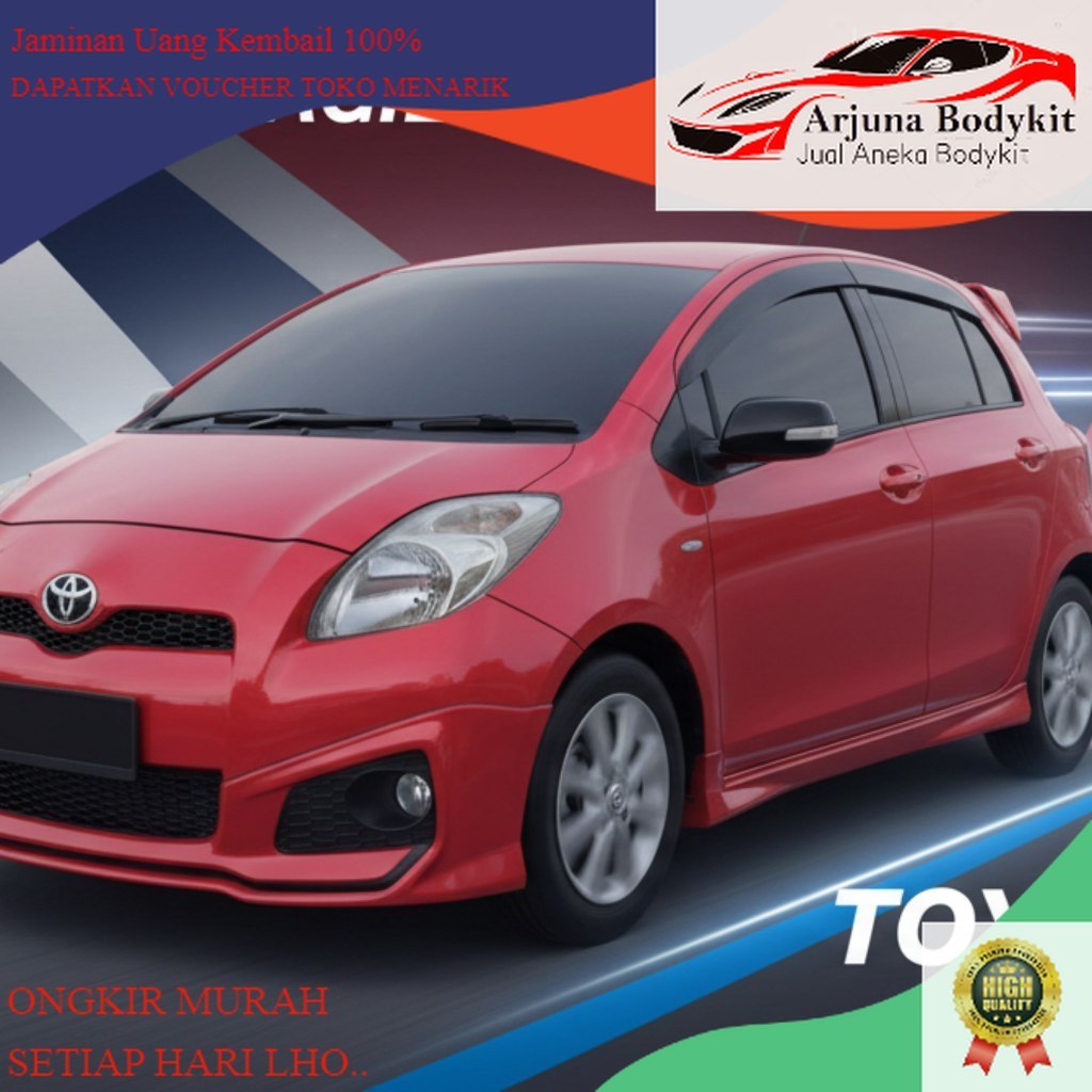 BODIKIT bodykit yaris bodikit yaris bodykit toyota yaris 2011 2012 2013 TRD