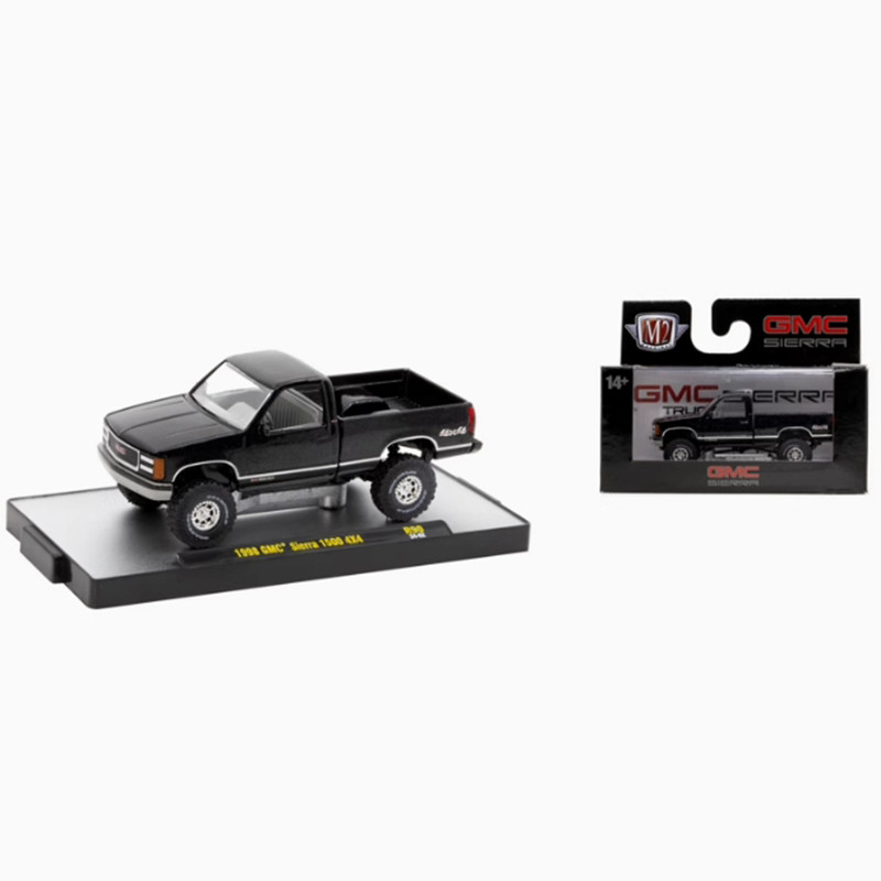 M2 Machines 1: 64 Scale 1998 GMC Sierra 1500 4x4 Pickup Truck Alloy Car Model Classics Adult Souveni