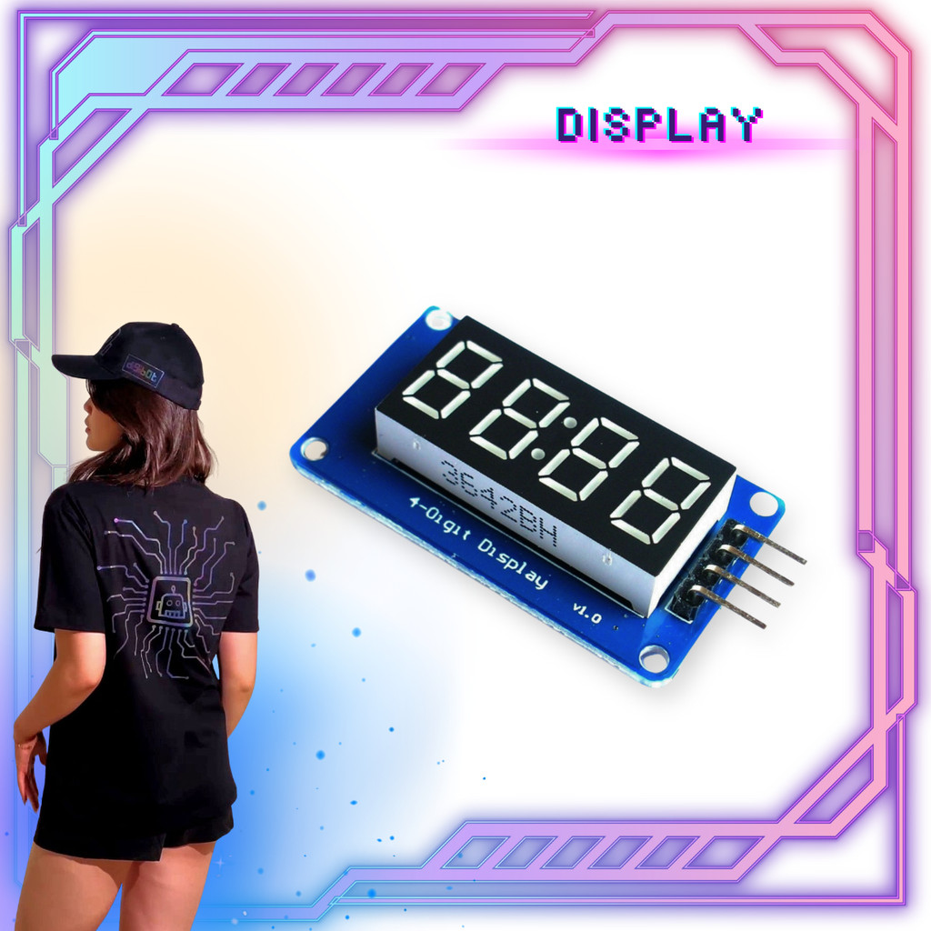 TM1637 Display Module  - 4 x 7 Segment TM - Digibot Official