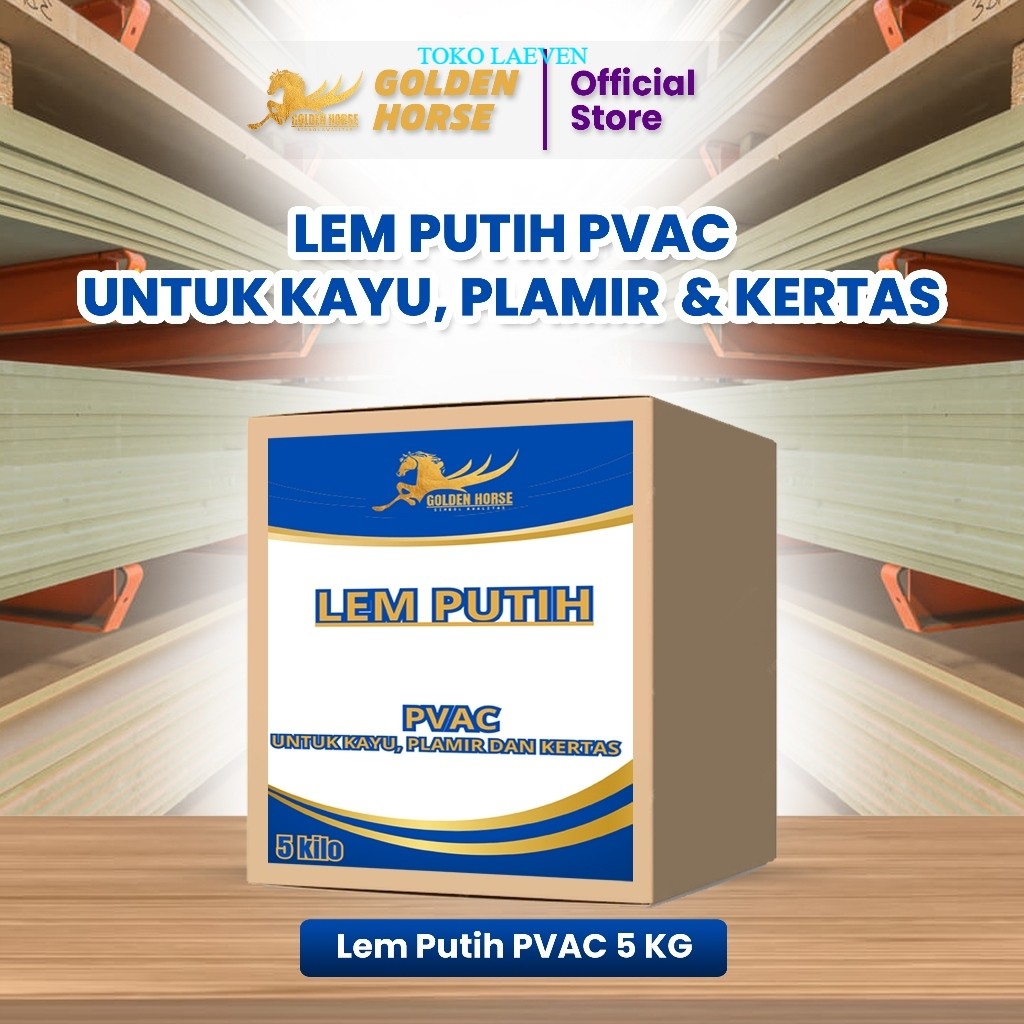 Lem Putih pvac 5 kilo - golden horse