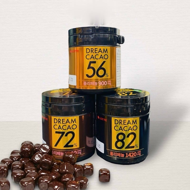 (Edoc3) Lotte Dream Cacao 72 / 82 - Dark Chocolate - Coklat