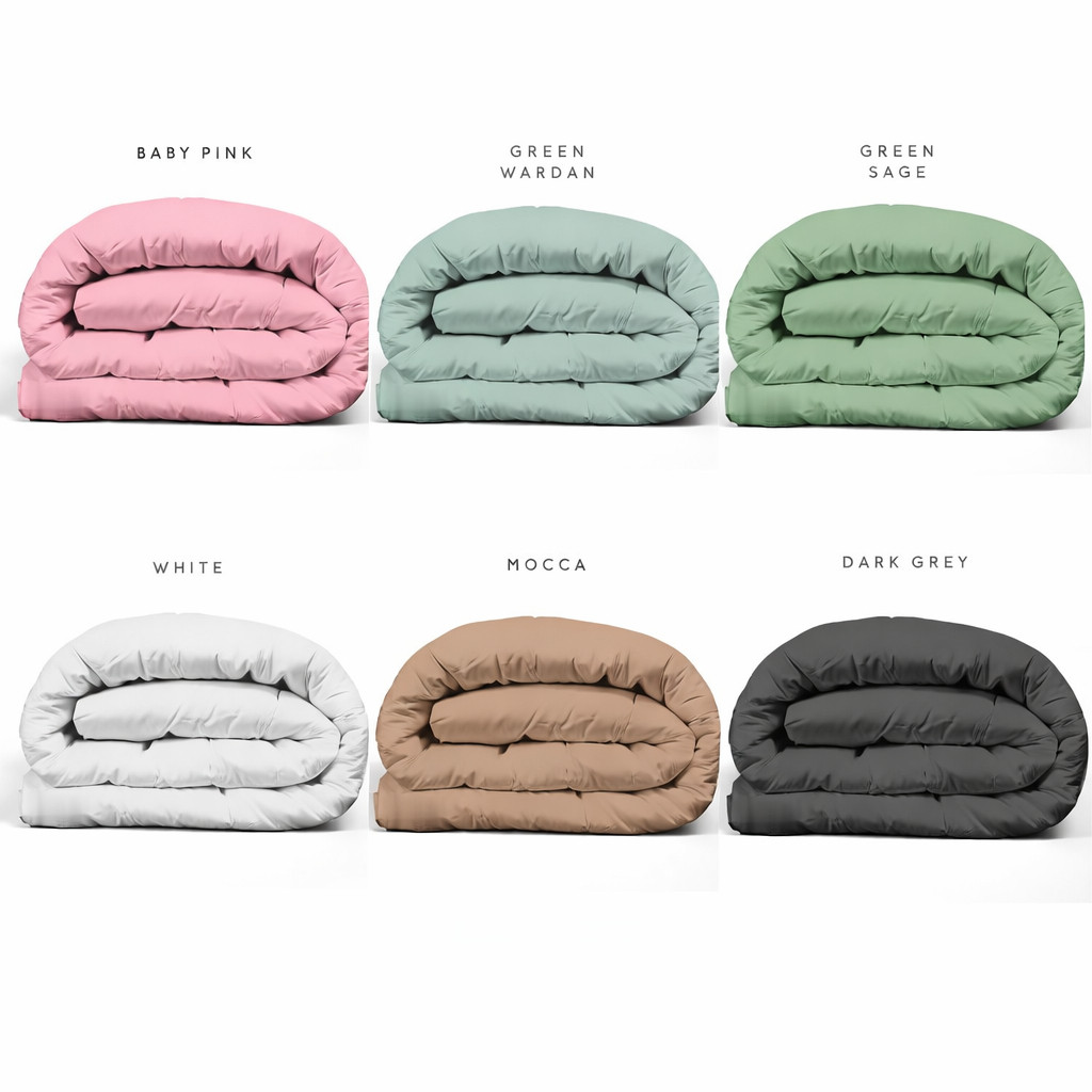 Bedcover Saja Ukuran 160x220 Tanpa Sepre Full Dacron - Selimut -Bedcover Aesthetic