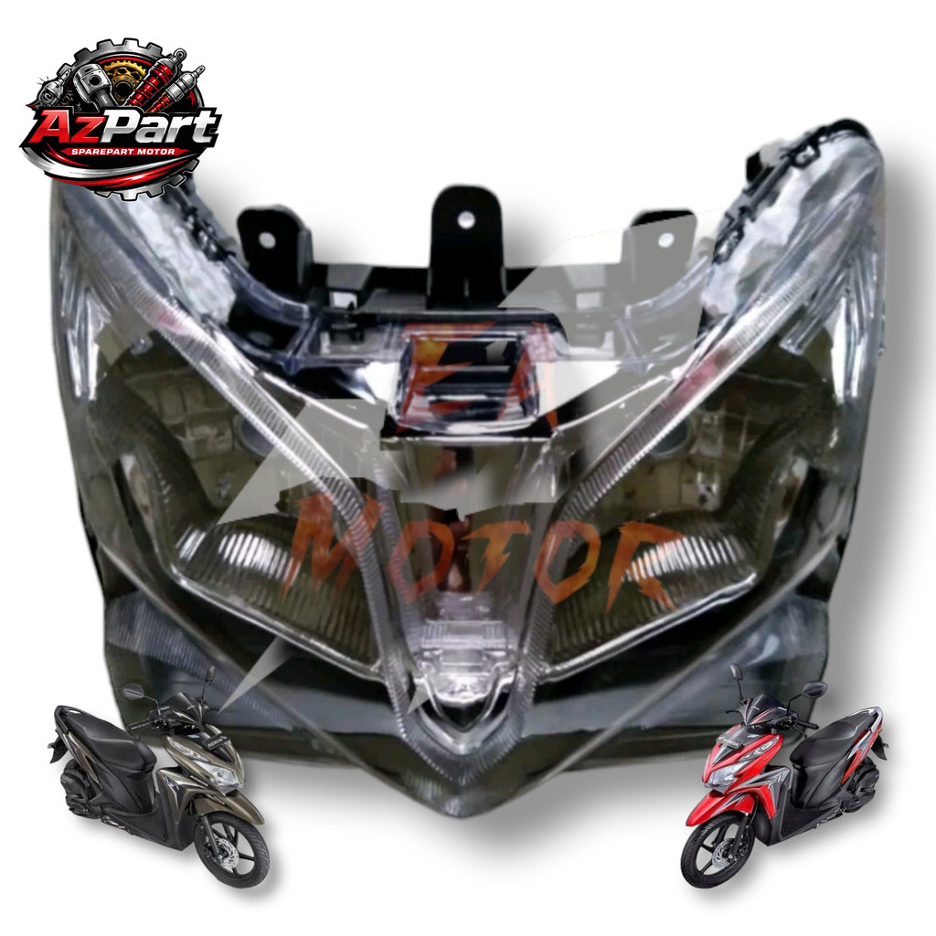 Reflektor Mika Lampu Depan Motor Honda Vario 125 Old Lama Techno Tahun 2012-2014