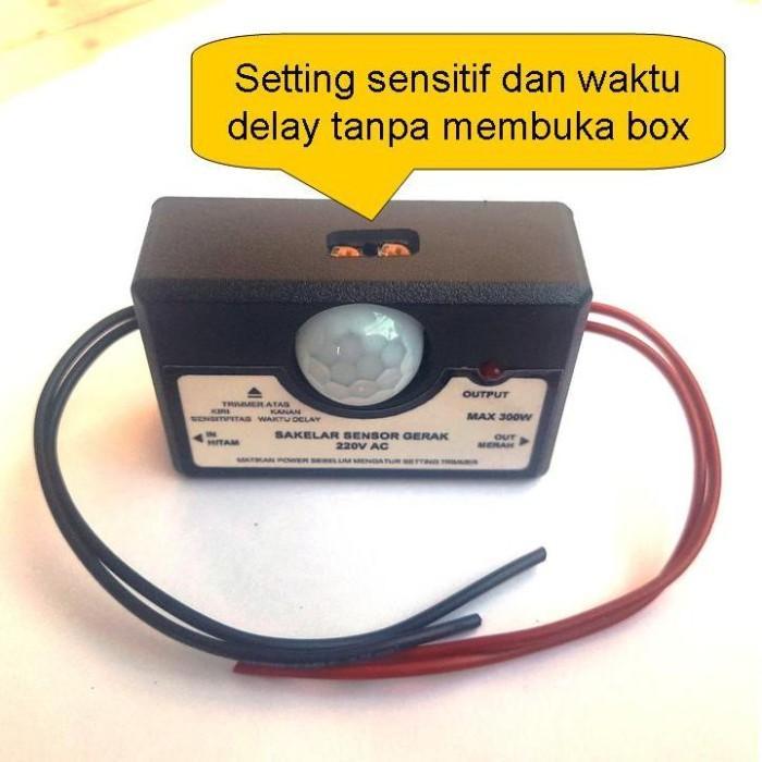 Saklar Sensor Gerak 220V PIR Setting Mudah Motion Detector
