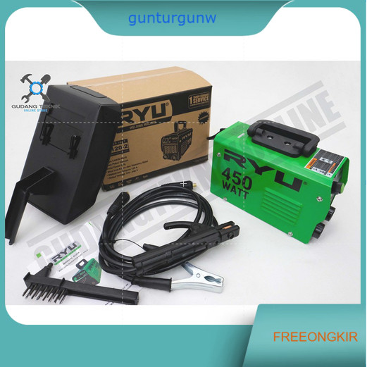 Mesin Las RYU RII120-2 / Trafo Las Inverter RYU 120A 450Watt - Mesin Las Listrik RYU 450 Watt Trafo 