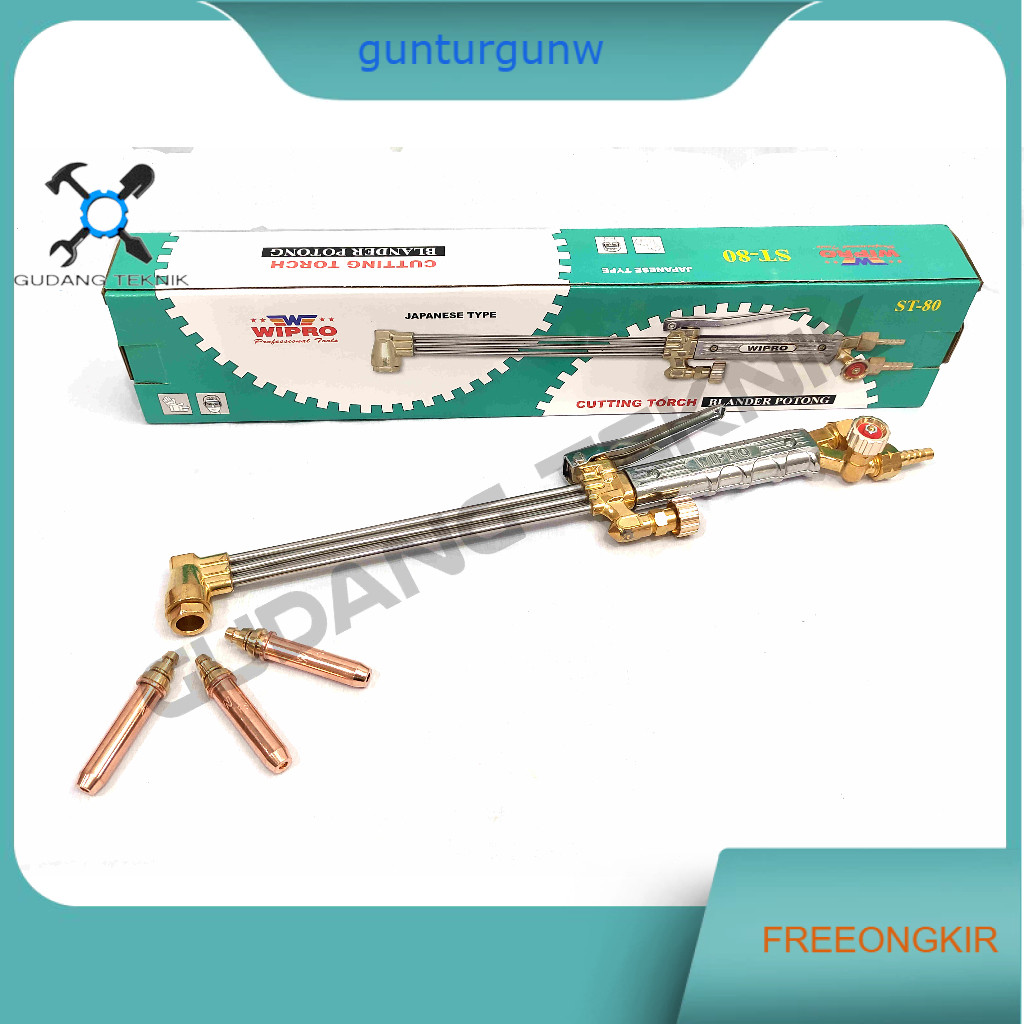 Stang Blender Las Potong 100 mm WIPRO ST-80 / Cutting Torch WIPRO ST80 - Setang Blander Las 100mm WI