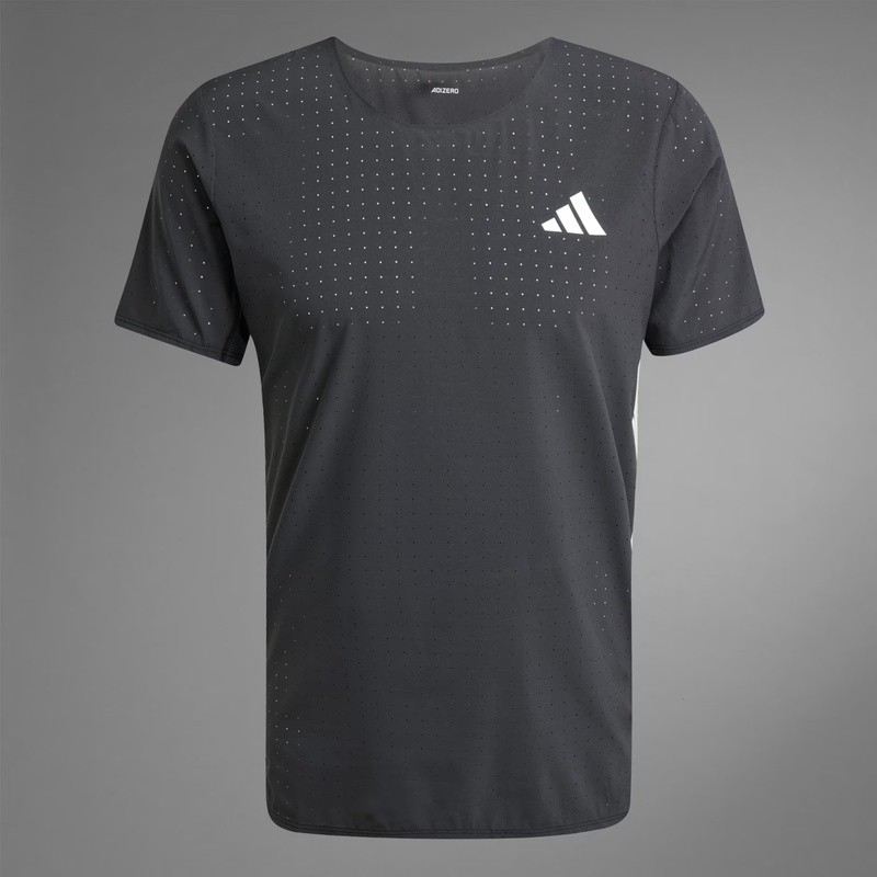 Baju Lari Adidas Adizero Tee Black Original Jf3473