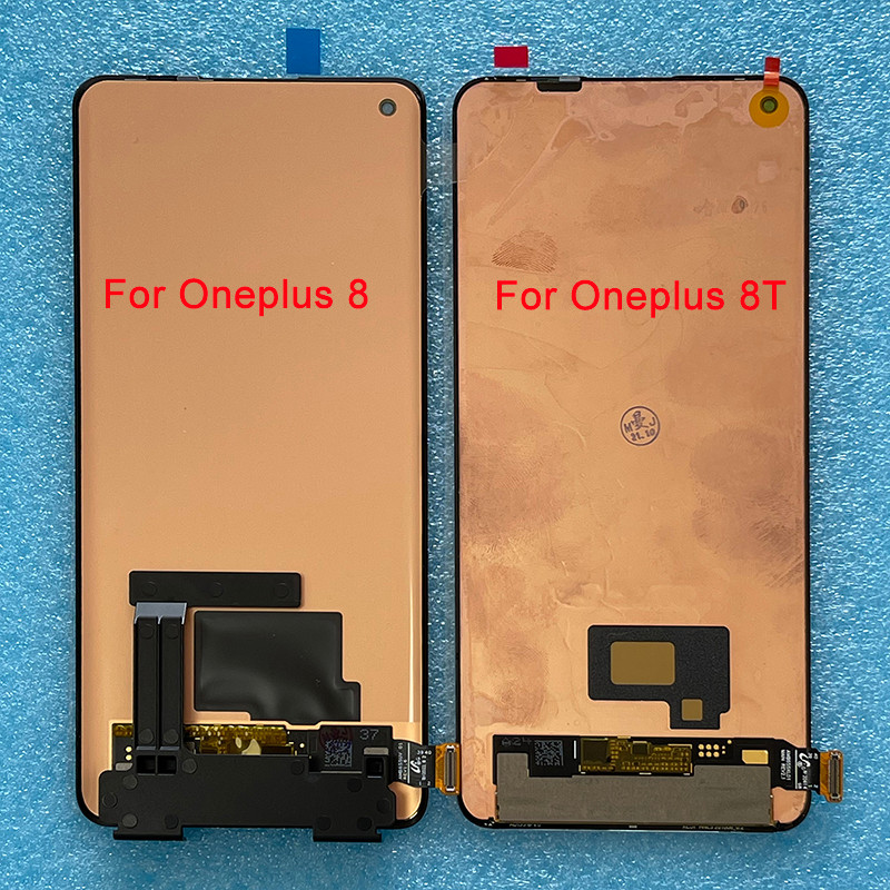 6.55" Axis Original Fluid AMOLED  For OnePlus 8T LCD splay Screen+Tou Frame For Oneplus 8 5G/Oneplus