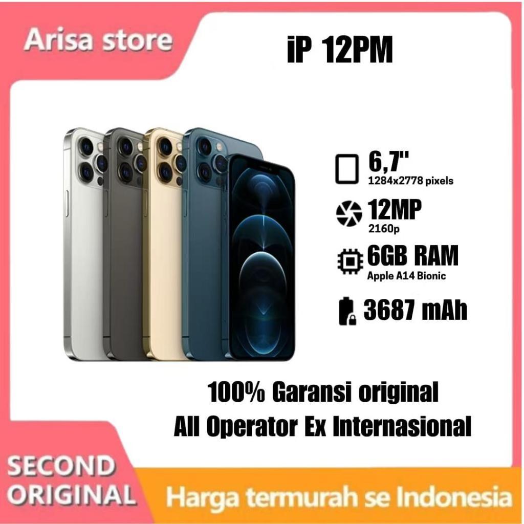 IPHONE 12ProMax /12PRo 256GB 128GB SECOND ORIGINAL FULLSET MULUS