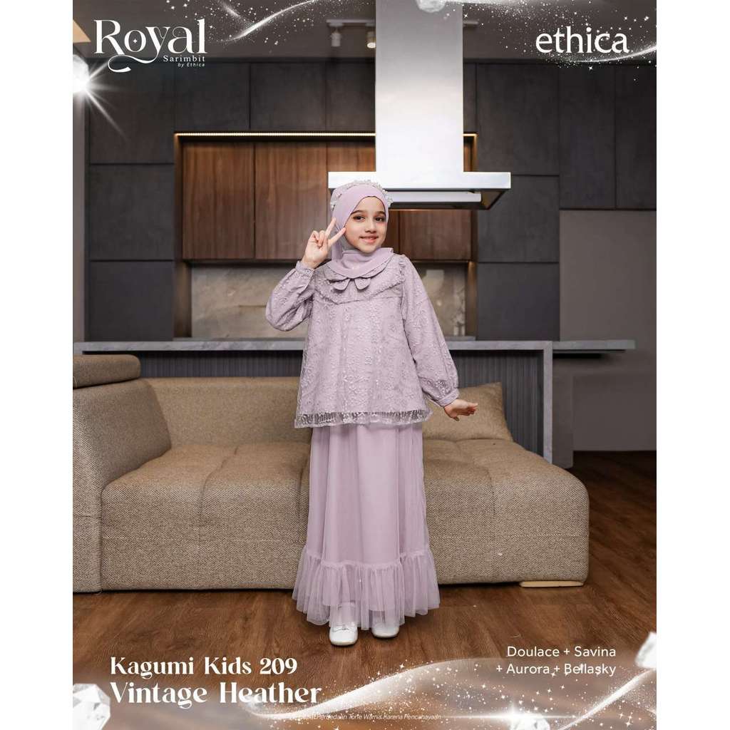 ETHICA GAMIS ANAK KAGUMI KIDS 209 VINTAGE HEATHER