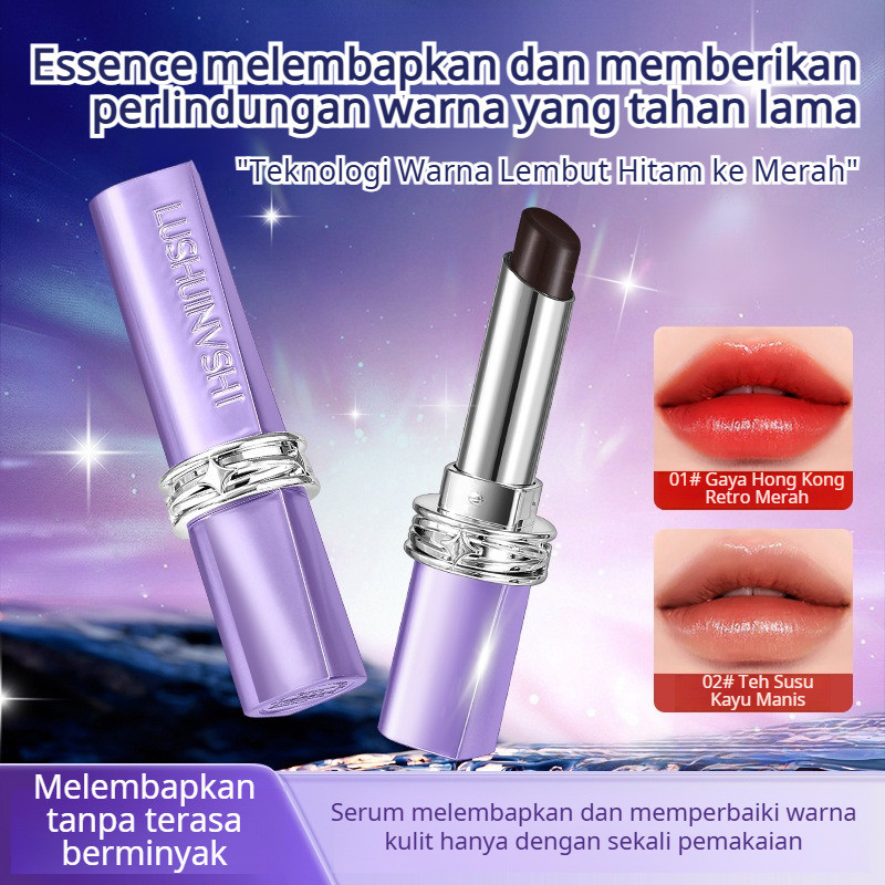Tahan 24 Jam & Anti Transfer Lipstik Matte Moisture Warna Nude Natural / Lipstik Matte Tahan Lama / 