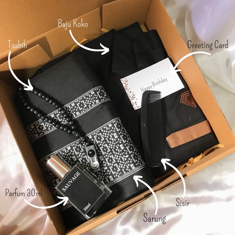 [B1124][BAJU KOKO]KADO BAJU KOKO SARUNG/HAMPERS RAMADHAN/HAMPERS LEBARAN/HAMPERS COWOK/GIFT BOX COWO