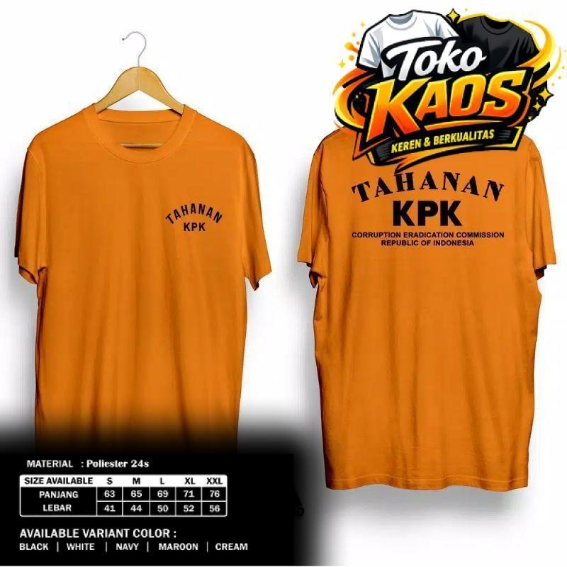 KAOS TAHANAN MUSTARD BAJU TAHANAN KPK