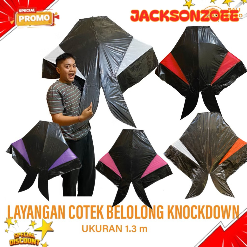 Layangan Cotek Belolong Knockdown - Layangan Cotek - Layangan bebean Knockdown - Layangan Bali WAJIB