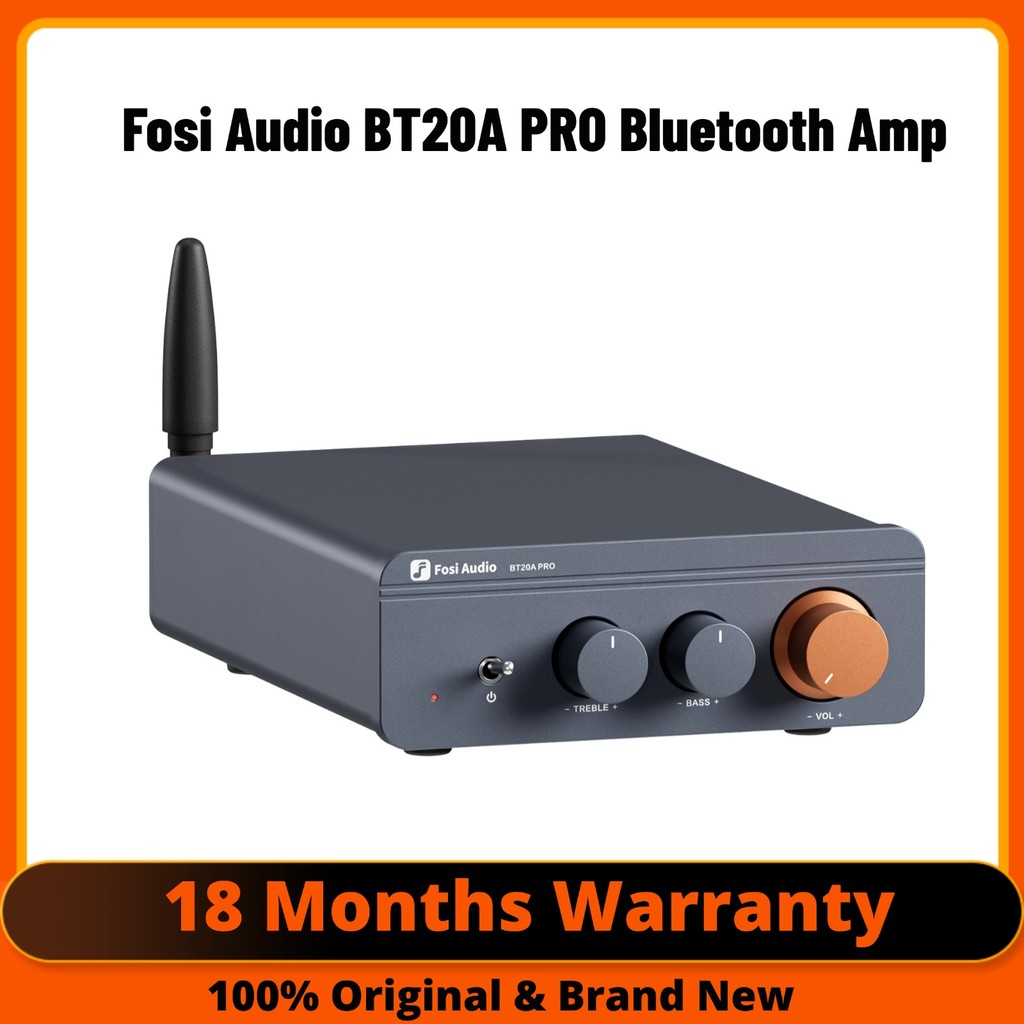 Fosi Auo BT20A Pro TPA3255 Bluetooth Sound Power Amplifier 300W x2 Mini HiFi Stereo Class D Amp Bass