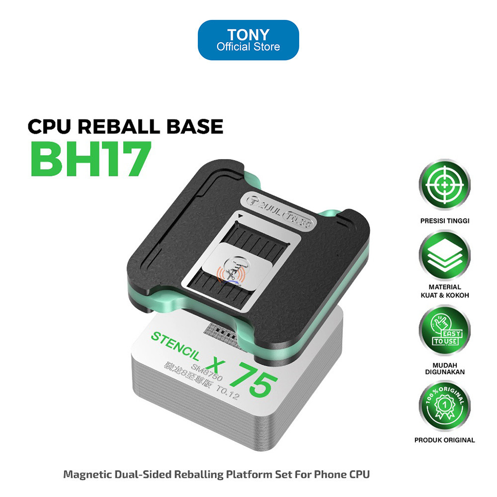 Base Reball CPU 2UUL BH17 - Platform Magnet Dual Side BGA Reballing Jig - 2UUL BH17