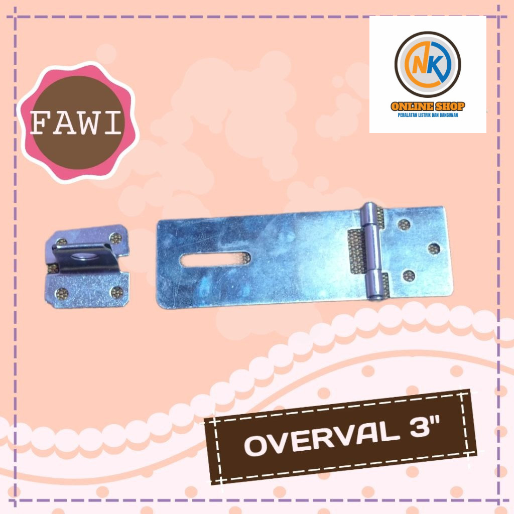 NK_ONLINESHOP FAWI OVERVAL 3" GALVANIS OVERVAL / OVERPAL WARNA
