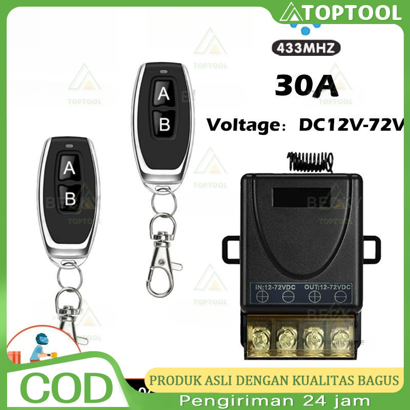 Relay Switch AC 220 DC 12V 1CH Remote Control Saklar ON /OFF
