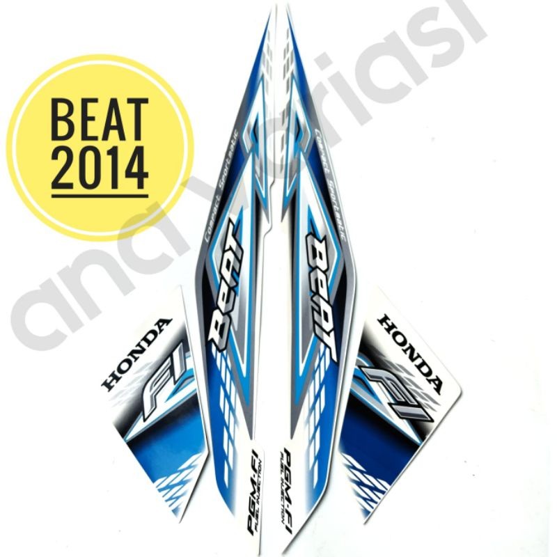 striping Honda beat 2014 original stiker beat 2014 original striping motor Honda beat 2014 original