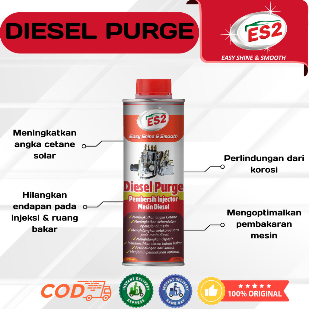 READY ES2 Cairan Purging Aditif Mobil Diesel Purge Cleaner | Pembersih Injektor Mesin Diesel
