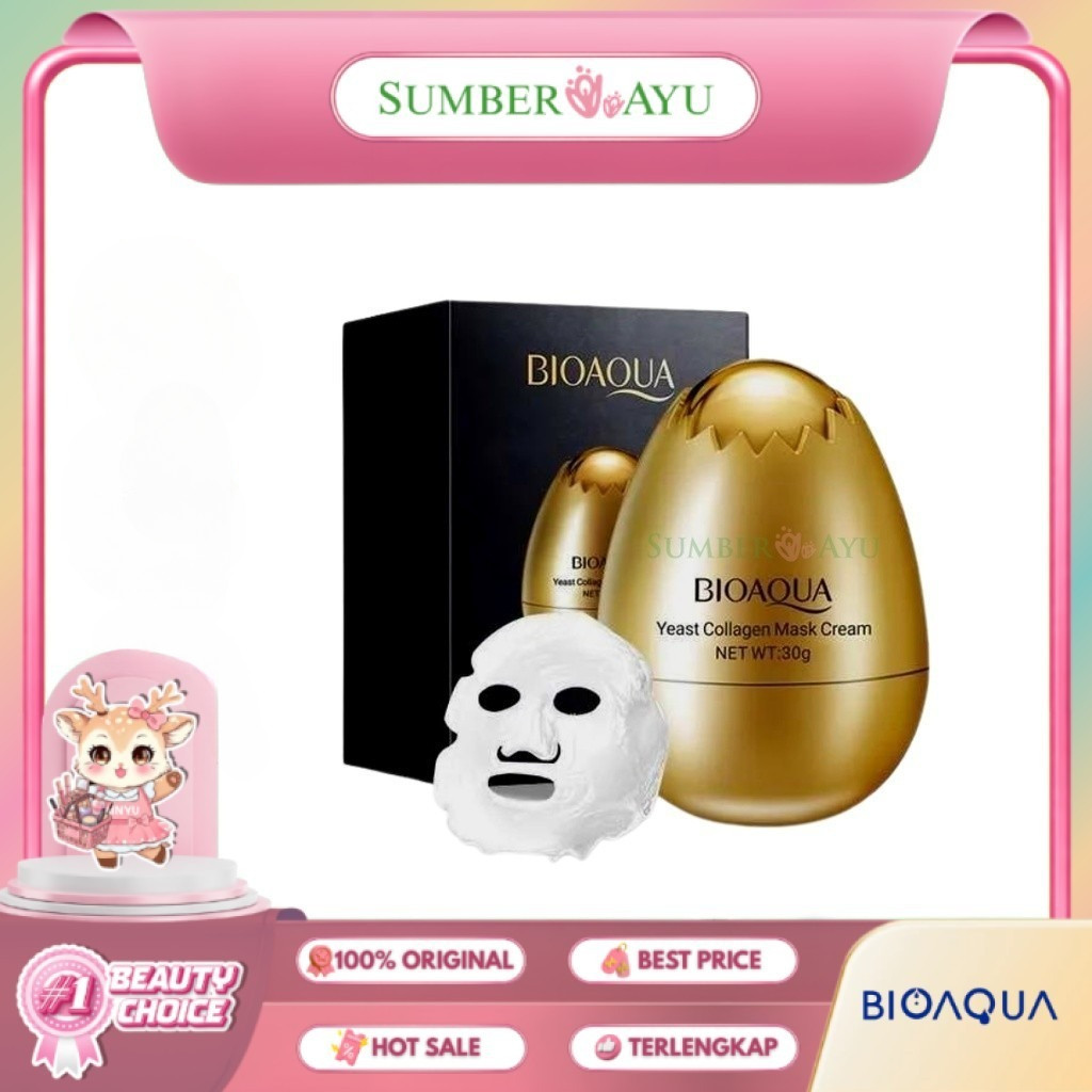 SUMBER AYU | BIOAQUA Yeast Collagen Mask Cream