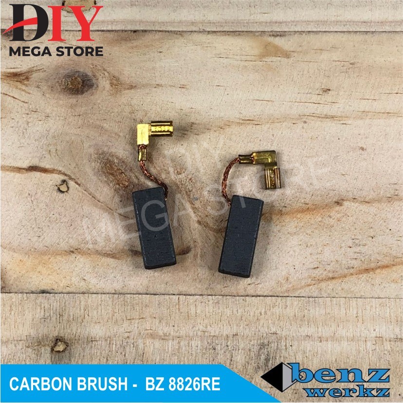 Carbon brush untuk mesin merk benz werkz tipe BZ-8826RE rotary hammer CBP0982-CB-BZ8826RE