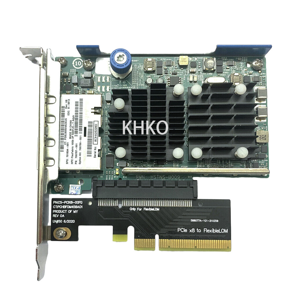 Original 10GbE 2port 533FLRT 701534001700757001 700759B21 RJ45 PCIe NIC 10GB 10 Gigabit PCI Express 