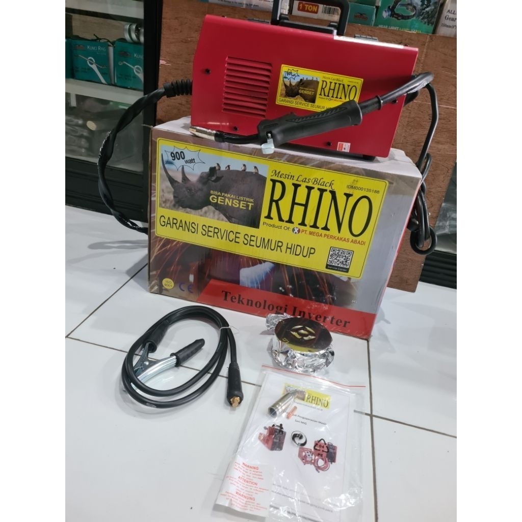 TERMURAHH Mesin Las Inverter Rhino FLUX MIG 130 - Travo Las MIG 130 - Inverter Welding Rhino MIG 130