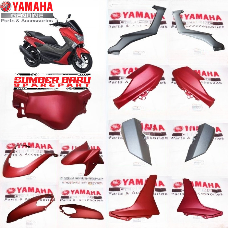 COVER BODY HALUS N MAX NMAX OLD 2015-2019 MERAH DOFF ORIGINAL YAMAHA