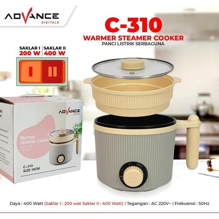 PANCI LISTRIK ADVANCE C26 PANCI ELEKTRIK SERBA GUNA 26cm ORIGINAL - C-310