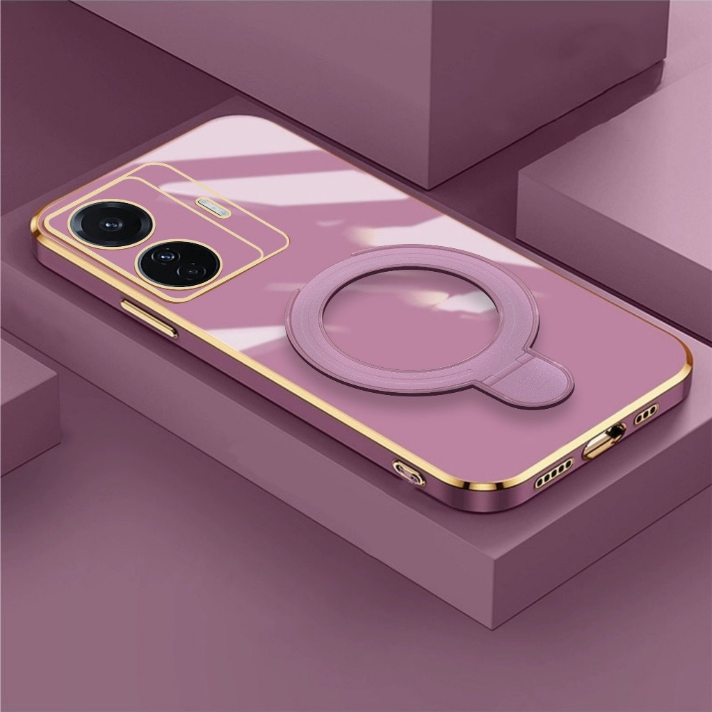 case vivo t1 pro 5g plating mewah suport wireless charging