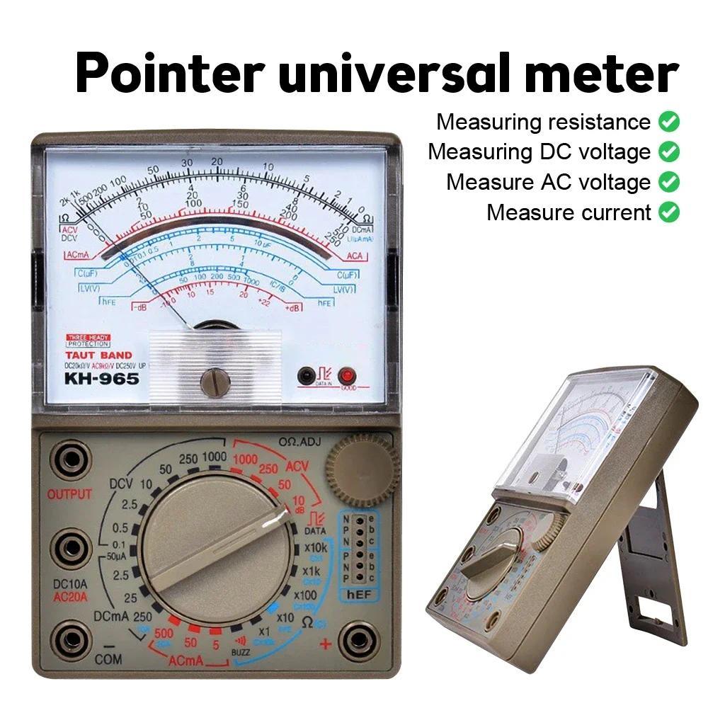 KH-965 Analog Multimeter Meanical Pointer Meter AC/DC Voltage Current Resistance Meter with Test Pen