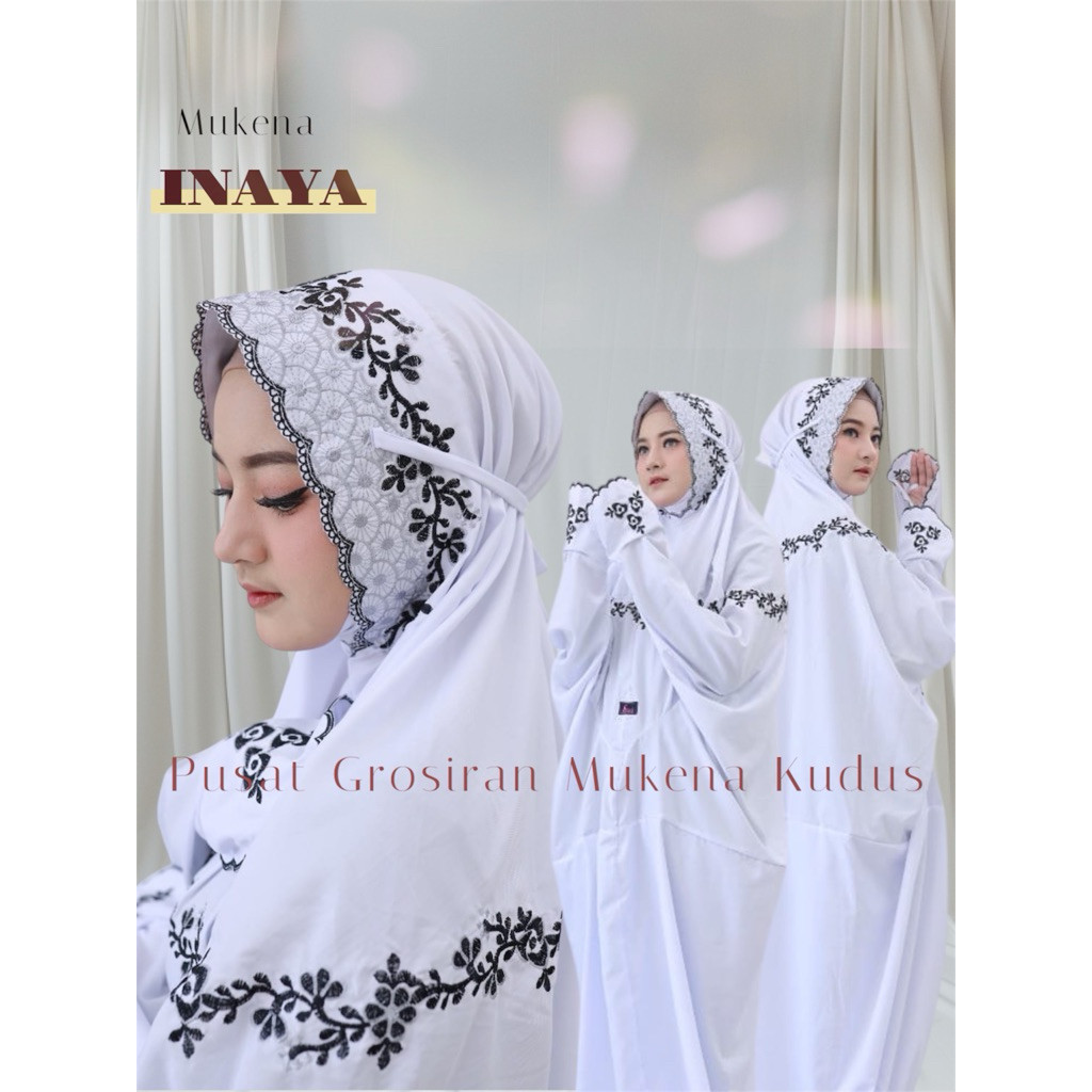 MUKENA POLINO EVATA TERUSAN MUKENA TERUSAN MUKENA SANTRI MUKENA REMAJA MUKENA SUTRA MOTIF INAYA, KIN