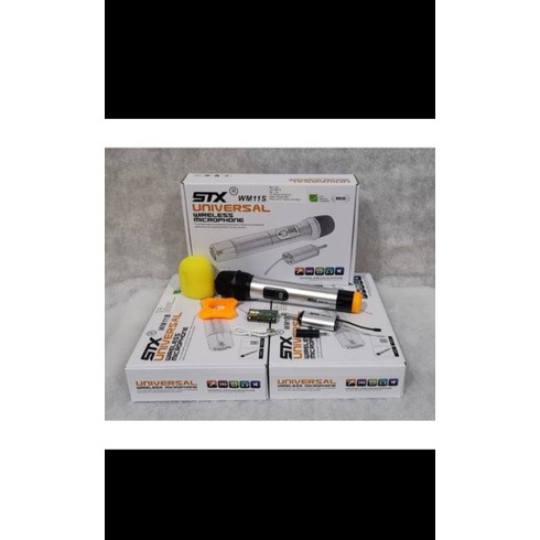 mic wireless STX wm 11 B/S/G 1 buah mic dynamic wireless