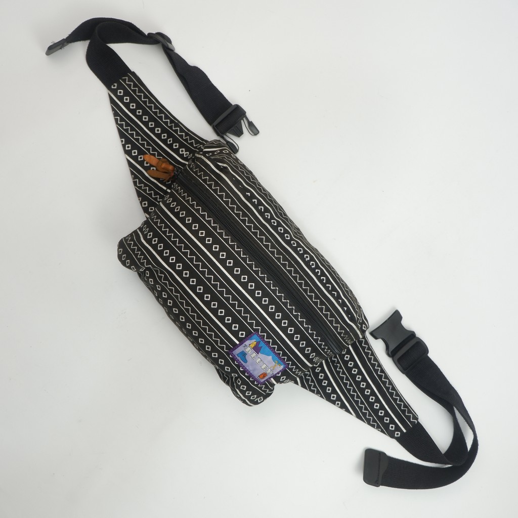 Bluey Ethnic Pattern Waist Bag with Matching Pouch - Preloved