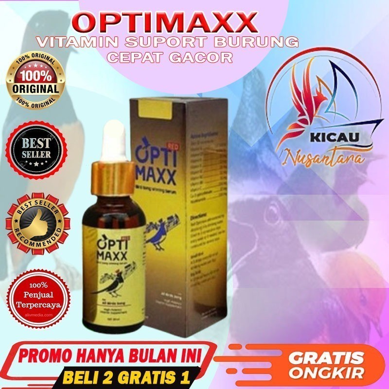 Doping Burung - OPTIMAXX VITAMIN BURUNG KICAU GACOR LOVEBIRD MURAI BATU KACER CUCAK IJO KENARI ANIS 