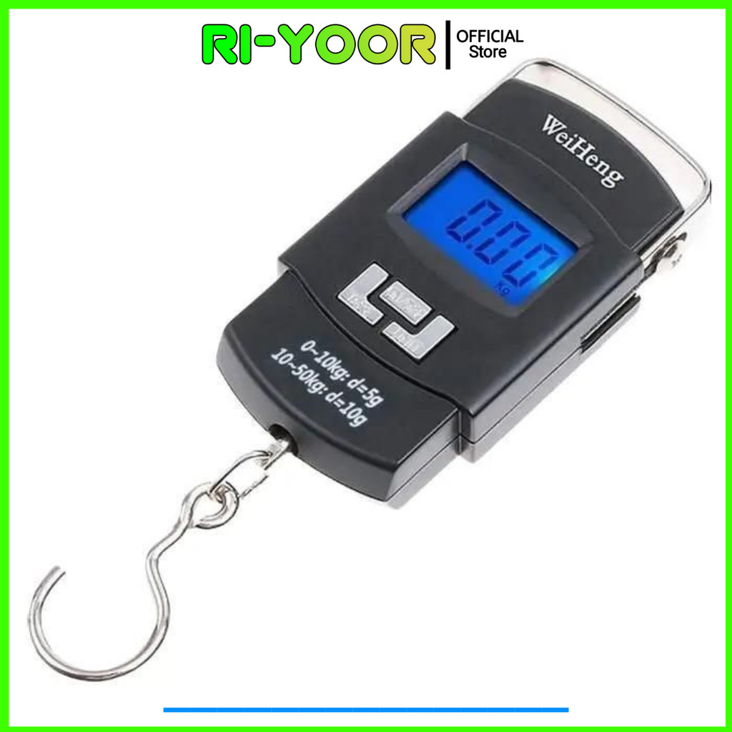 timbangan gantung digital timbangan mini portable scale - timbangan gantung digital