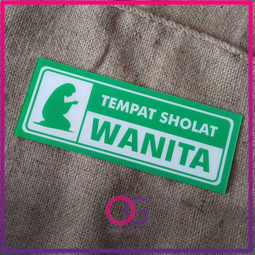 Akrilik Tempat Sholat Wanita - Akrillik Jamaah Wanita - Akrilik untuk Masjid / Musholla