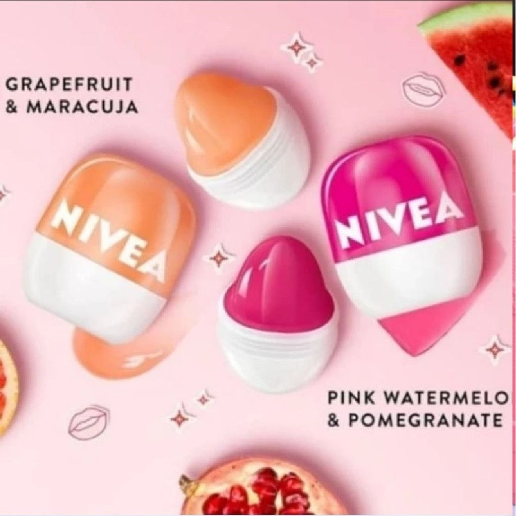 Nivea lip bam bibir anti kering/bibir anti hitam/lip pop ball 1pcs   7g