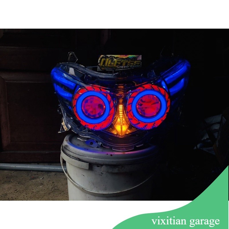 reflektor lampu depan soul gt 115 | xeon gt 125 custom proji projie pnp alis