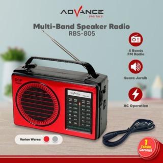 ADVANCE Radio RBS-805 FM / AM / SW1 / SW2 4 Band Speaker Radio - Baterai atau listrik / Speaker Jadu