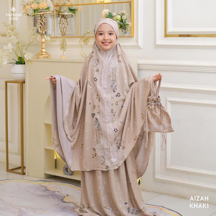 [RAMAI] TAZBIYA MUKENA ANAK RAYON AIZAH SERIES I Mukena Anak Motif TK SD SMP | Mukena Anak 4-14 Tahu