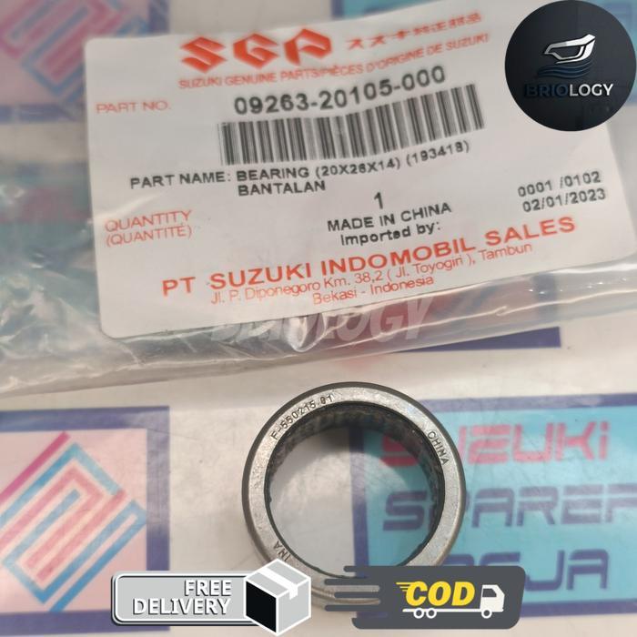 BRIOLOGI - 09263-20105-000 Bearing Dalam Pulley Belakang CVT Suzuki Skydrive 125 Original