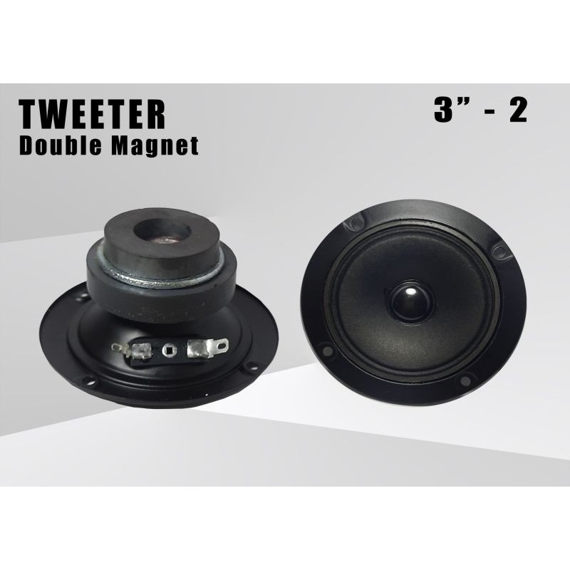 TWEETER DOUBLE MAGNET 3" SPIKER TWEETER 3INCHI DOUBLE MAGNET