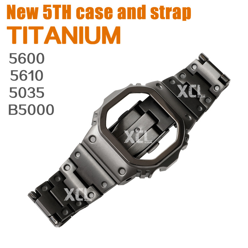 Titanium alloy 5600 5610 5035 GMWB5000 Metal Case Mod Kit For DW5600 G5600E GWM5610 GWB5600 Mech Sty