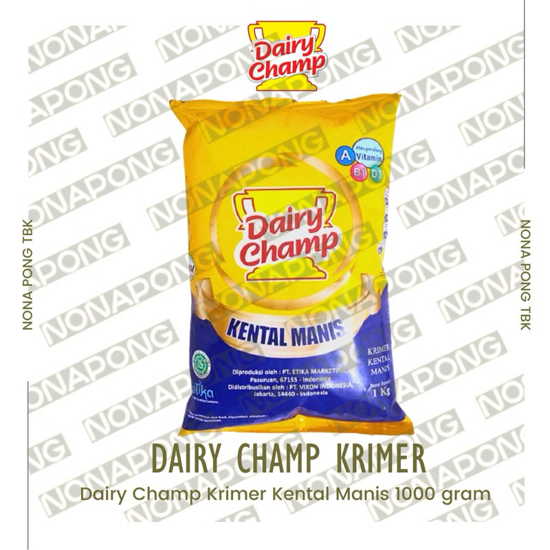 Susu | Susu Kental Manis | Krimer Kental Manis | Susu Kental Manis Dairy Champ | Susu Kental Manis D