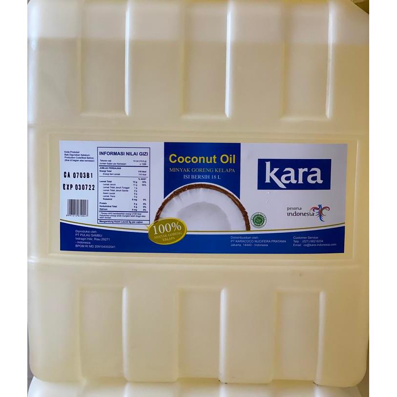 Minyak Goreng Kara 18 Liter Jerigen
