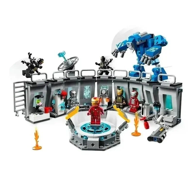 560pcs Man Hall of Armour Compound Battle Compatible Lepining 76125 Builng Blocks Bricks Set Toys fo