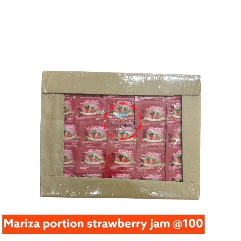 Marizza portion strawberry jam @100 - Fasyanita Online Fresh Mart Denpasar - WHY